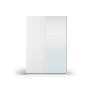 Balta spinta su veidrodžiu ir stumdomomis durimis 151x215 cm Lisburn - Cosmopolitan Design