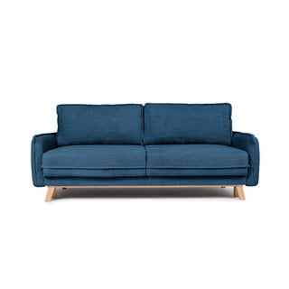 Sulankstoma sofa mėlynos spalvos iš kordinio velveto 218 cm Tori – Bonami Selection