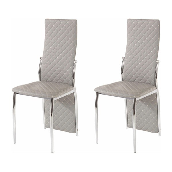 2 pilkų valgomojo kėdžių rinkinys "Støraa Wilson