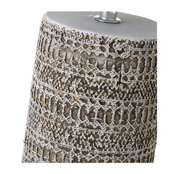 Stalinis šviestuvas rudos spalvos su tekstiliniu gaubtu (aukštis 33,5 cm) – Casa Selección-image-2