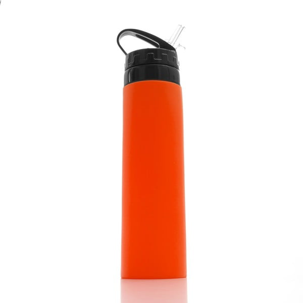 Oranžinis silikoninis sportinis buteliukas InnovaGoods Hidralyne