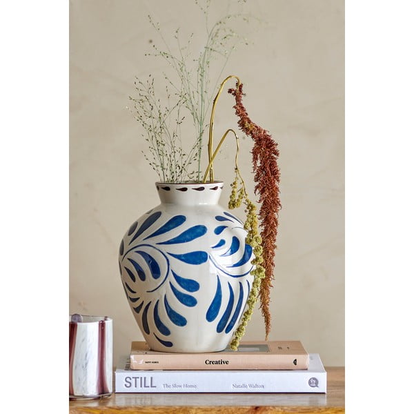 Iš akmens masės vaza kreminės spalvos (aukštis 24 cm) Heikki – Bloomingville-image-1