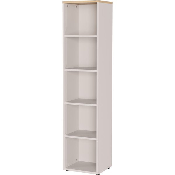 Kreminės spalvos matinis pastatoma lentyna 45x197x40 cm Lissabon – Germania