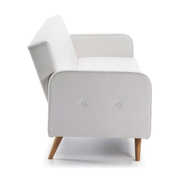 Balta dirbtinės odos sofa-lova Kave Home Regor-image-3