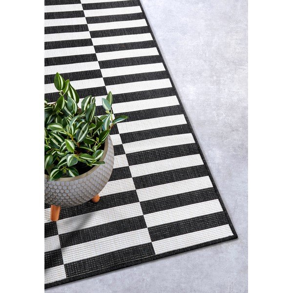 Juodos ir baltos spalvos kilimas 80x200 cm Viela – Hanse Home-image-3