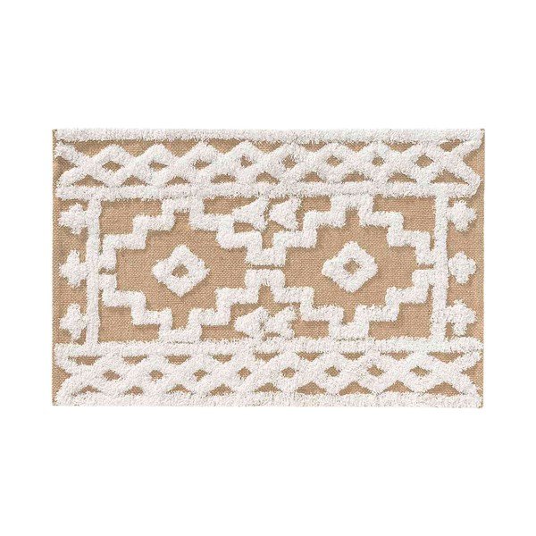 Iš džiuto mišinio kilimas smėlio spalvos 60x90 cm Medine – douceur d'intérieur-image-4