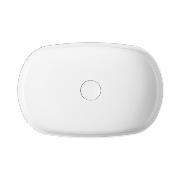Iš keramikos praustuvas baltos spalvos 55x36 cm Infinity Oval – Sapho-image-2