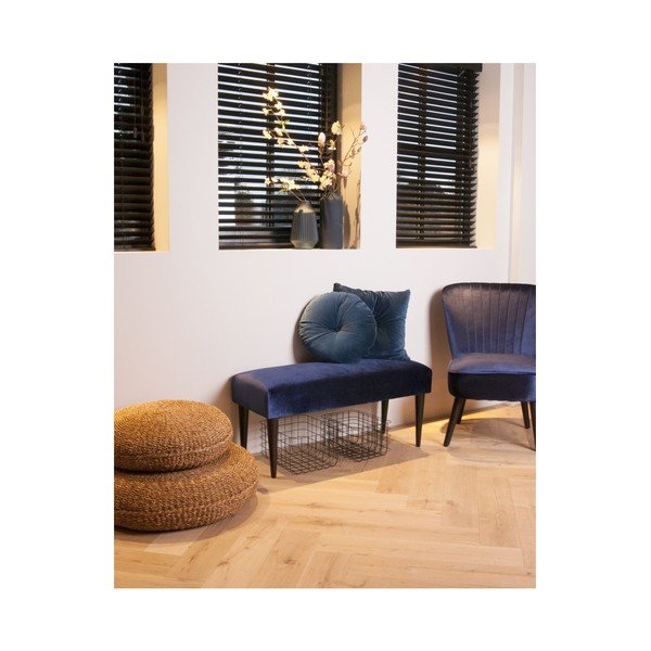 Mėlyna medvilninė pagalvėlė PT LIVING, ⌀ 45 cm-image-1