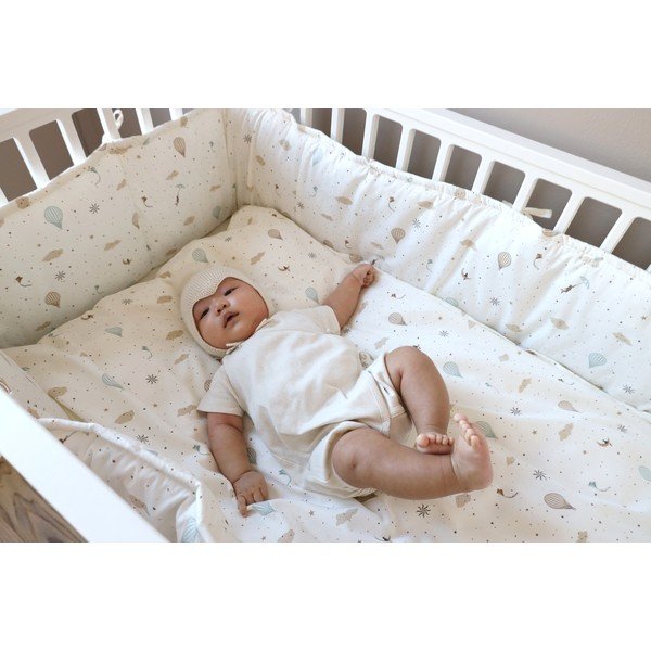 Dramblio kaulo spalvos iš organiškos medvilnės lovytės apsauga 365 cm Dreamland – Cam Cam Copenhagen-image-3