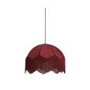 Kabantis šviestuvas bordo spalvos ø 60 cm su tekstiliniu gaubtu Malacia – Light & Living