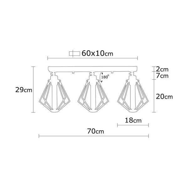 Lubinis šviestuvas juodos spalvos/auksinės spalvos ø 18 cm su metaliniu gaubtu Oylat – Opviq lights-image-3
