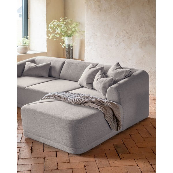 Kampinė sofa pilkos spalvos – Miuform-image-4