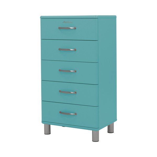 Turkio spalvos aukšta komoda 60x111 cm Malibu - Tenzo-image-3