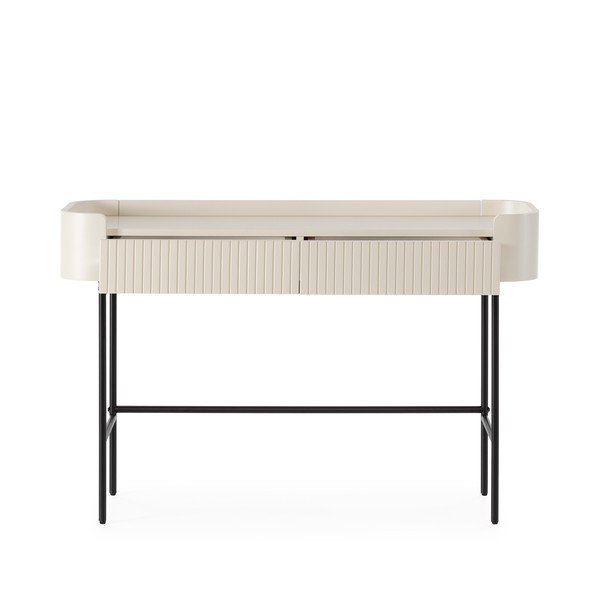 Kreminės spalvos konsolinis staliukas 40x120 cm Willa – MOME-image-2