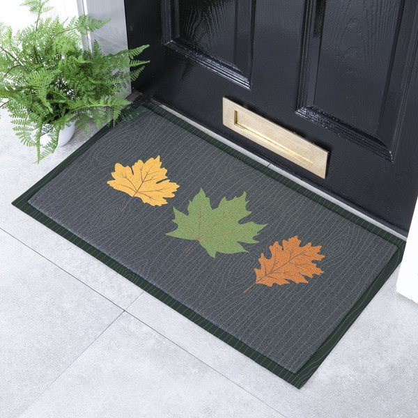 Grindų kilimėlis 40x70 cm Autumn Leaves on Green – Artsy Doormats-image-1