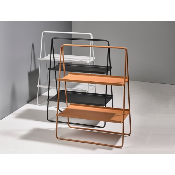 Rudos ir oranžinės spalvos plieninė lentyna Zone A-Table Amber-image-2