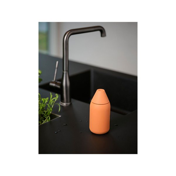 Oranžinės spalvos iš silikono muilo dozatorius 300 ml Singles – Zone-image-1