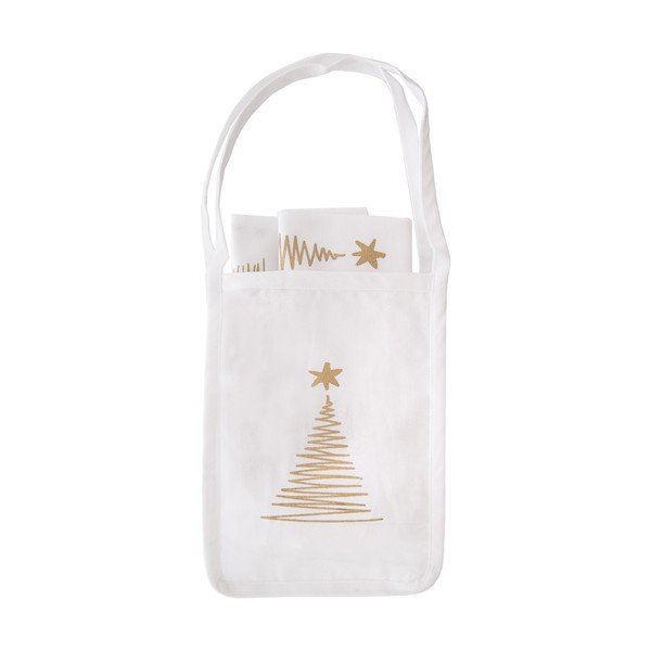 Iš medvilnės indų rankšluosčiai su krepšiu su Kalėdų motyvu 50x70 cm – Orion-image-4