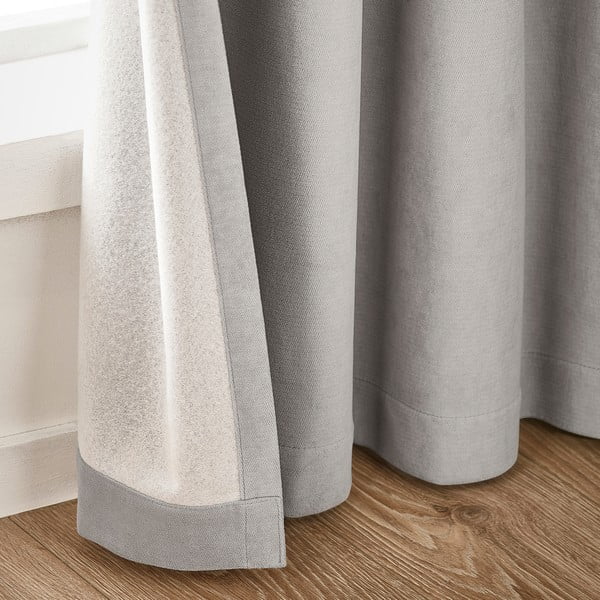 Pilkos spalvos visiškai užtemdo užuolaidos 2 vnt. 117x229 cm Wilson – Catherine Lansfield-image-2