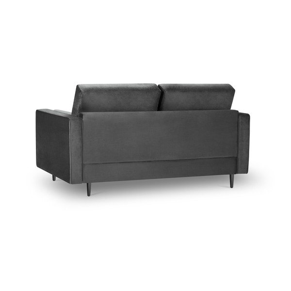 Tamsiai pilka aksominė sofa Milo Casa Santo, 174 cm-image-3