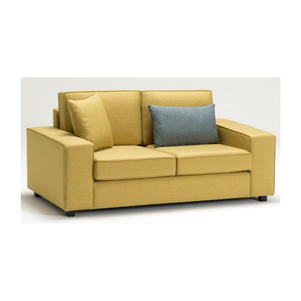 Geltona dviejų vietų sofa "Balcab Home Doty