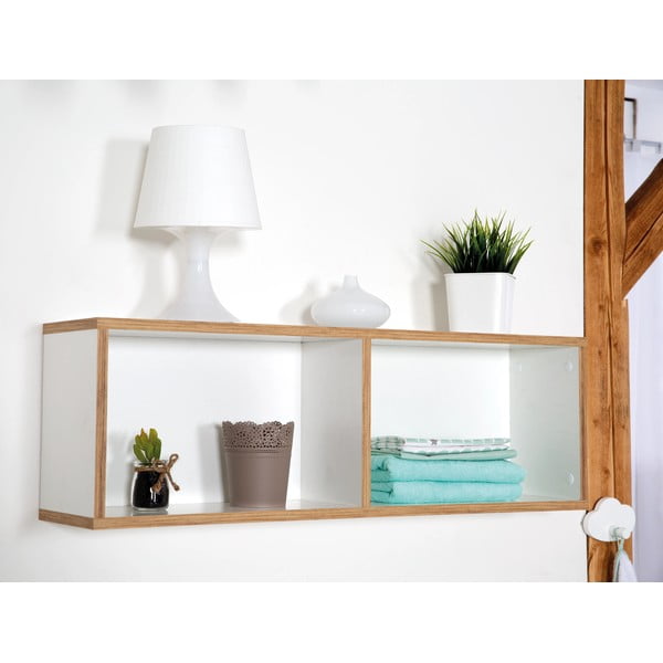 Vaikiška knygų lentyna baltos spalvos 90x29 cm Finn – Roba-image-2