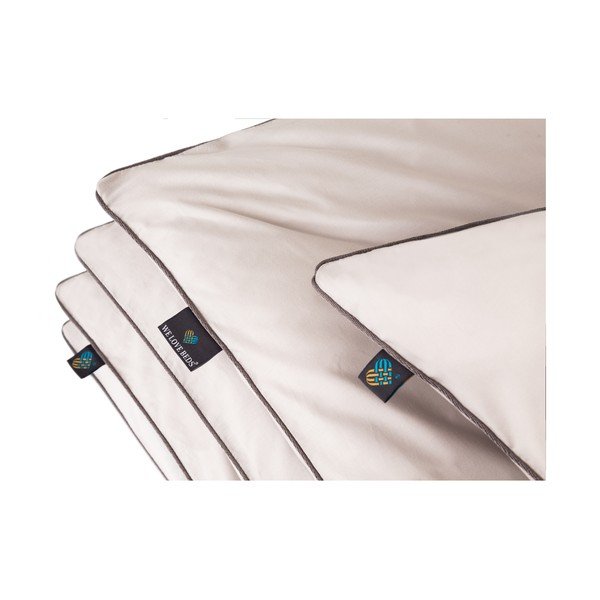 Šviesiai pilkas medvilninis užvalkalas WeLoveBeds Perla, 70 x 80 cm-image-1