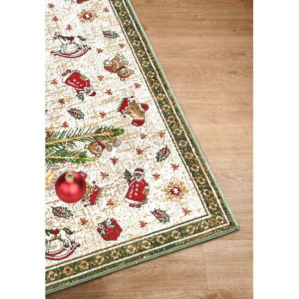 Iš medvilnės mišinio kilimas žalios spalvos su Kalėdų motyvu 50x80 cm Toy's Delight Green Christmas – Villeroy&Boch-image-2