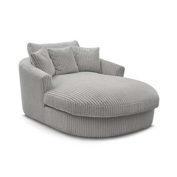Pilkos spalvos krėslas iš kordinio velveto Belem – Bobochic Paris