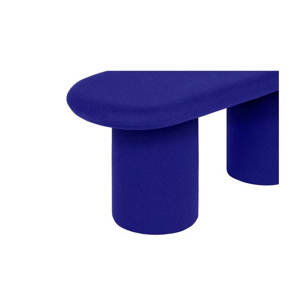 Mėlynos spalvos paminkštinto audinio suolas iš vilnos Rull – noo.ma-image-2