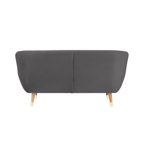 Pilka aksominė sofa Mazzini Sofos Benito, 158 cm-image-4