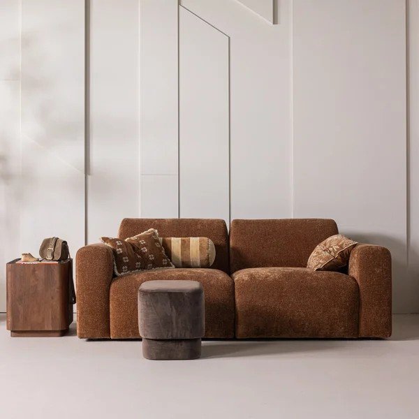 Iš mango masyvo apvalios formos šoninis stalas ø 40 cm Volu – WOOOD-image-2