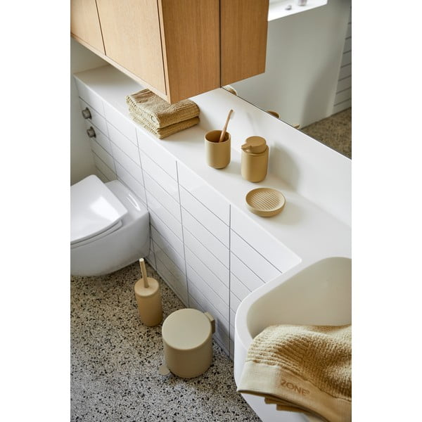 Smėlio spalvos keraminis indas dantų šepetėliams Zone Ume-image-4