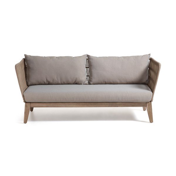 Smėlio spalvos trivietė sofa Kave Home Bellano