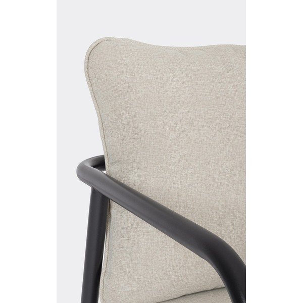 Smėlio spalvos iš plieno sodo poilsio baldų komplektas 4 žmonėms Ostuni – Bizzotto-image-3