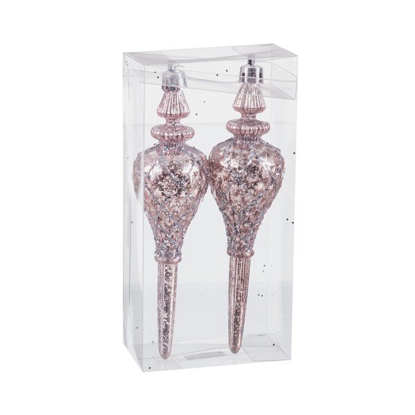 Eglutės papuošimai 2 vnt. ø 4 cm Tear – Casa Selección
