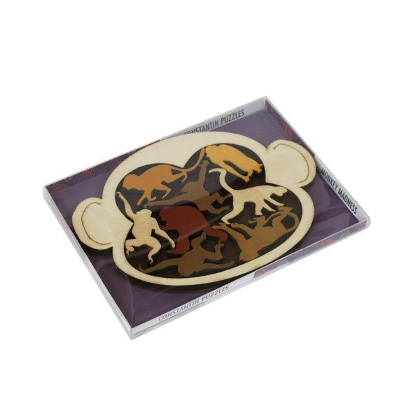 Medinė dėlionė RecentToys Monkey Madness-image-1