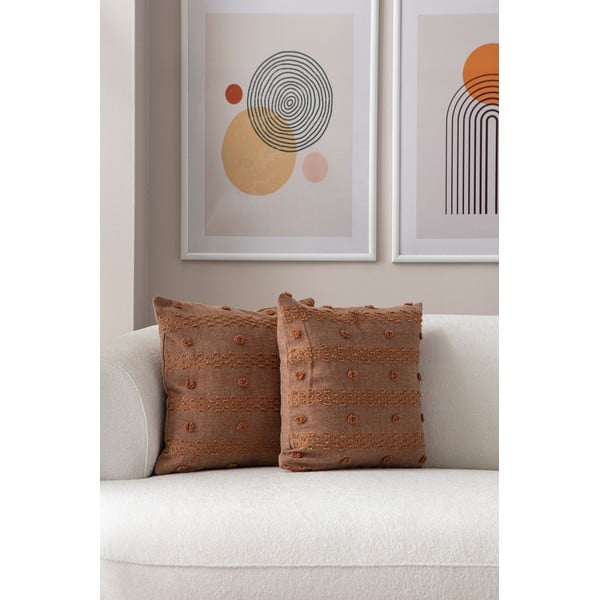 Dekoratyviniai pagalvių užvalkalai 2 vnt. 43x43 cm Tuffet – Mioli Decor-image-3