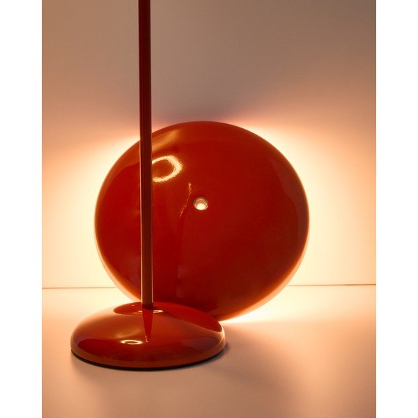 Raudonos spalvos stalinis šviestuvas LED su pritemdymo funkcija (aukštis 35 cm) su metaliniu gaubtu Porte – Kave Home-image-2