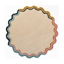 Rankų darbo natūralios spalvos iš vilnos apvalios formos kilimas ø 180 cm Leo Scallop – Flair Rugs