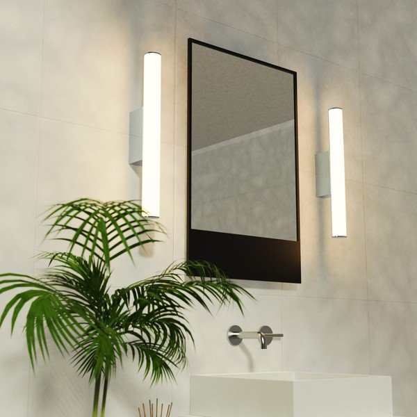 Juodos spalvos sieninis šviestuvas SULION Caspio, ilgis 60 cm-image-3