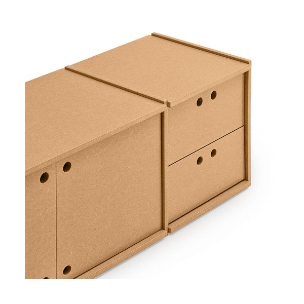 Natūralios spalvos TV spintelė 157x42x40 cm Wally – Teulat-image-3