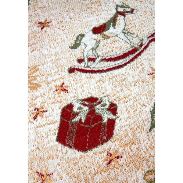 Iš medvilnės mišinio kilimas žalios spalvos su Kalėdų motyvu 160x230 cm Toy's Delight Green Christmas – Villeroy&Boch-image-3