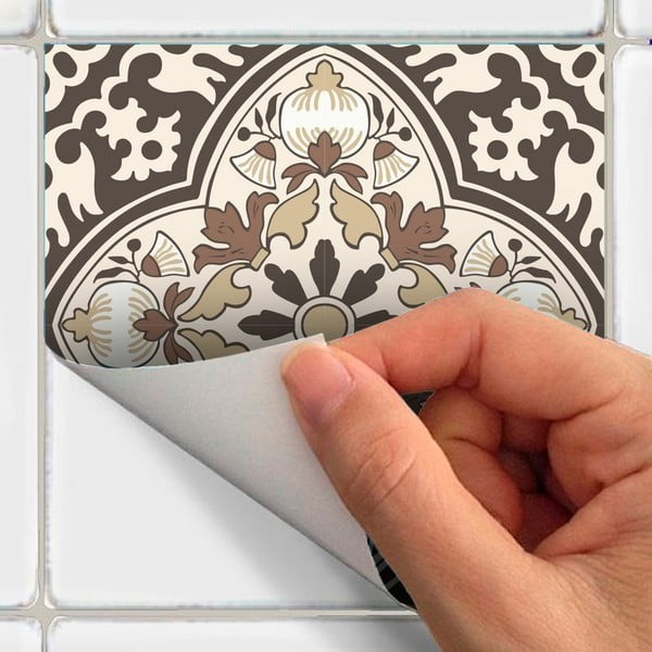 9 dekoratyvinių sieninių lipdukų rinkinys Ambiance Ancône, 20 x 20 cm-image-3