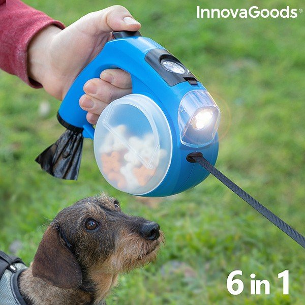 Įtraukiamas šunų pavadėlis 6 in 1 InnovaGoods-image-1