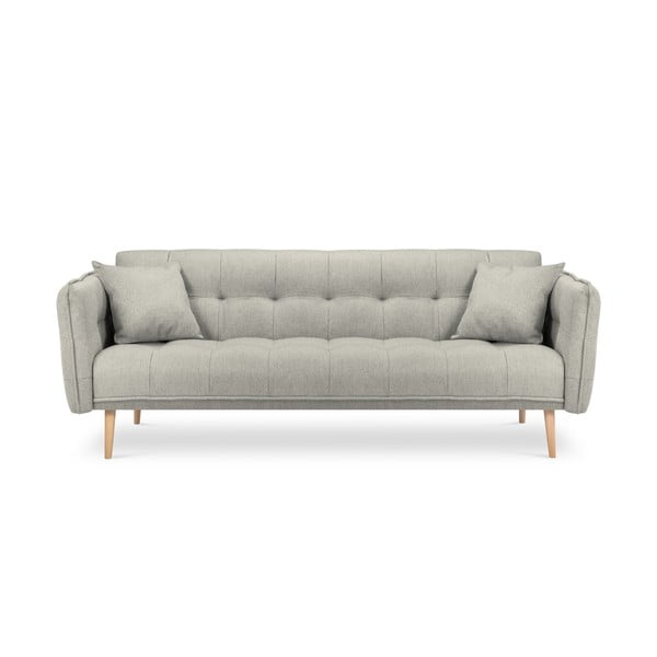 Šviesiai pilka sofa-lova Mazzini Sofos Canna