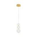 Baltos spalvos/auksinės spalvos iš metalo kabantis šviestuvas LED ø 10 cm su stiklo gaubtu Perla – Nova Luce