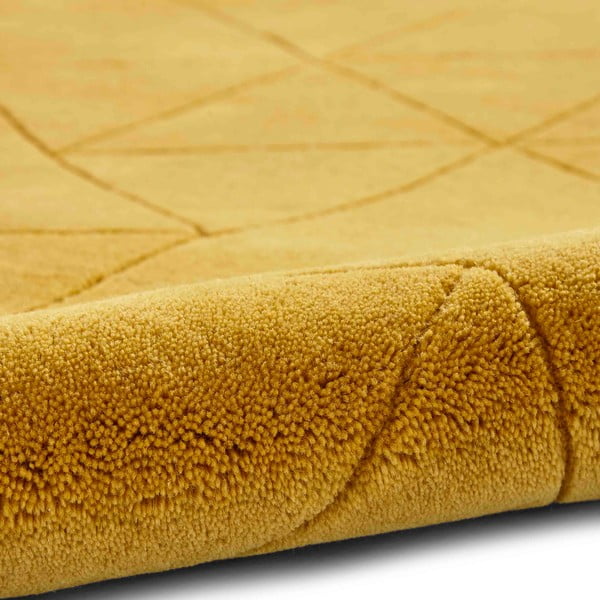 Geltonas vilnos kilimas Think Rugs Kasbah, 120 x 170 cm-image-1