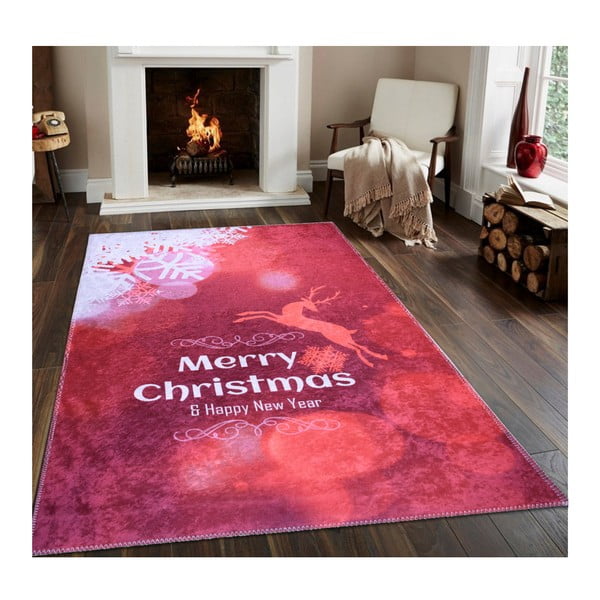 Raudonas kilimas Vitaus Kalėdos, 80 x 120 cm