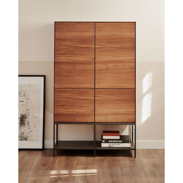 Spintelė natūralios spalvos iš riešutmedžio 97,5x160 cm Vedrana – Kave Home-image-1